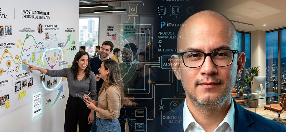 Conectar personas, estrategia y tecnología para impulsar productos digitales con Product Management, UX e Inteligencia Artificial.